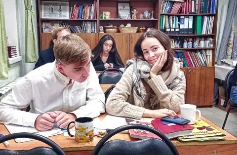 Студентка в гостях