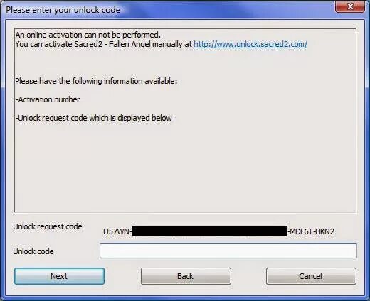 Could not activate