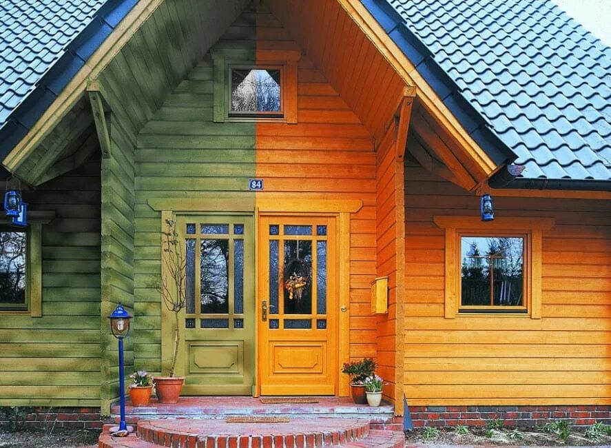 Покрыть дом снаружи. Тиккурила Винха 2683. Тиккурила Винха 2683 Вуокса. Цвета фасадов деревянных домов. Крашеный деревянный дом.