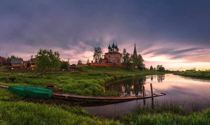 Плёс на севере Ивановской области России. Plyos in northern Russia Ivanovo regio