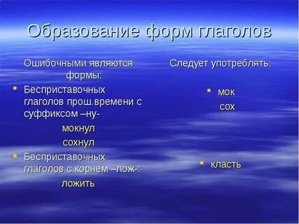 Бесприставочные глаголы в начальной форме 6 букв