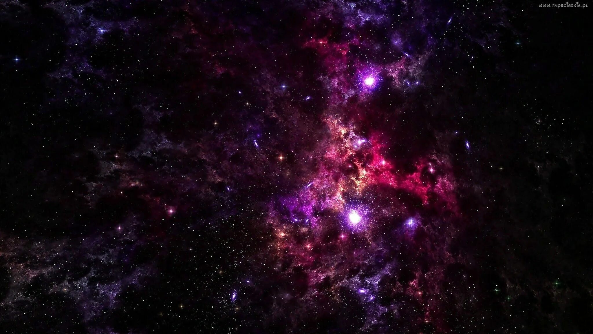 Космос. Фиолетовый космос. Темный космос. Красивый космос.