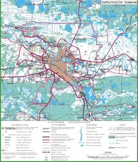 Карта центра тюмени