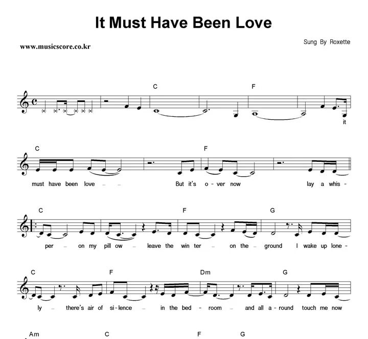 Лов роксет. Must to be Love Roxette. Роксет Ноты. Roxette it must have been Love. Текст песни it must have been Love.