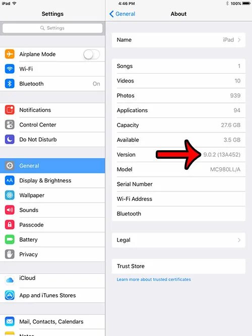 Какой ios на айпаде