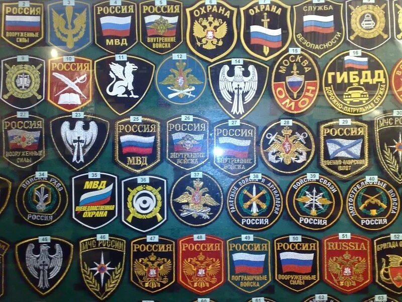 Название шевронов