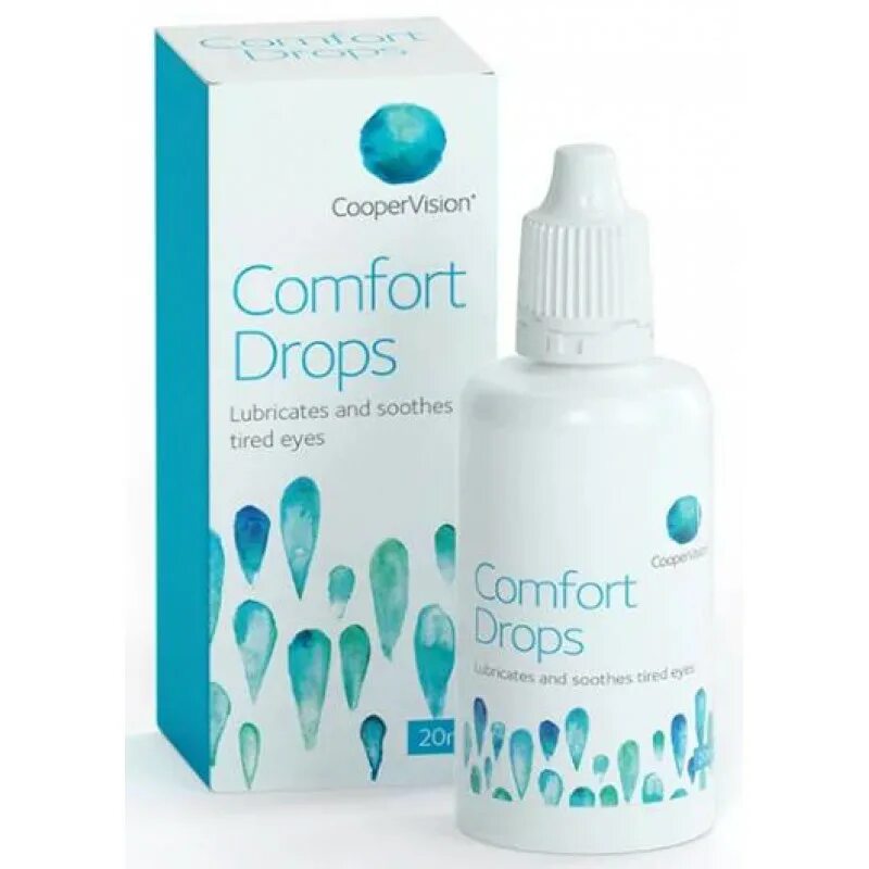 Капли после линз. Капли COOPERVISION Comfort Drops 20 ml. Увлажняющие капли «Comfort Drops» coopersvision (20 мл). Капли для глаз Cooper Vision Comfort Drops 20 мл. COOPERVISION увлажняющие капли Comfort Drops комфорт Дропс 20 мл.