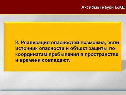 Аксиома опасностей