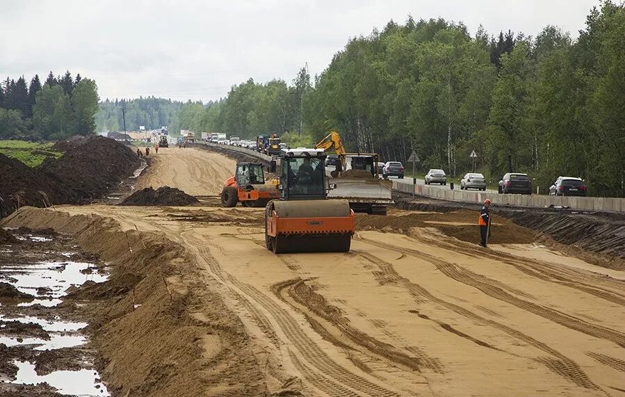 ЦКАД. Дороги Московской области. Строительство ЦКАД. Строительство дорог в Подмосковье.