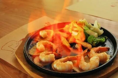 креветки фламбе