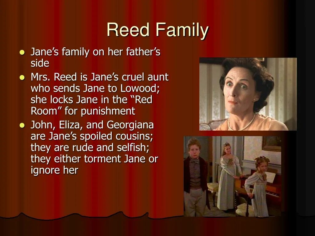 Her name is jane. Reed Family in Jane Eyre. Bronte с. "Jane Eyre". Джейн Эйр 2011 фильм Рид. Джейн Эйр миссис Рид.