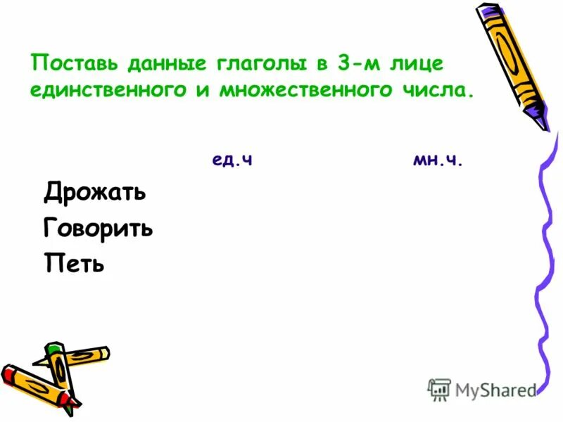 Окончания глаголов 3 лица множественного числа. 3 м лице множественного числа. Лица множественного числа и единственного числа. Первое лицо единственное число. 1е лицо 2е лицо 3 лицо таблица.