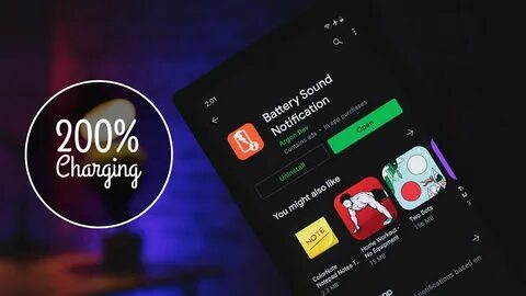 Battery sound notification на русском