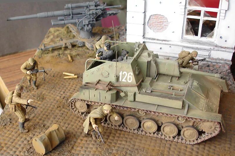 Тамия т-4. Ис 2 звезда. Зсу м-13. D 1/35. М2 модели.