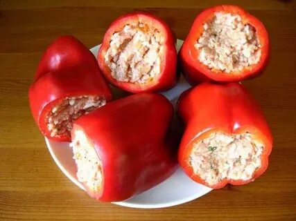 Фаршированные перцы начинка из мяса и риса
