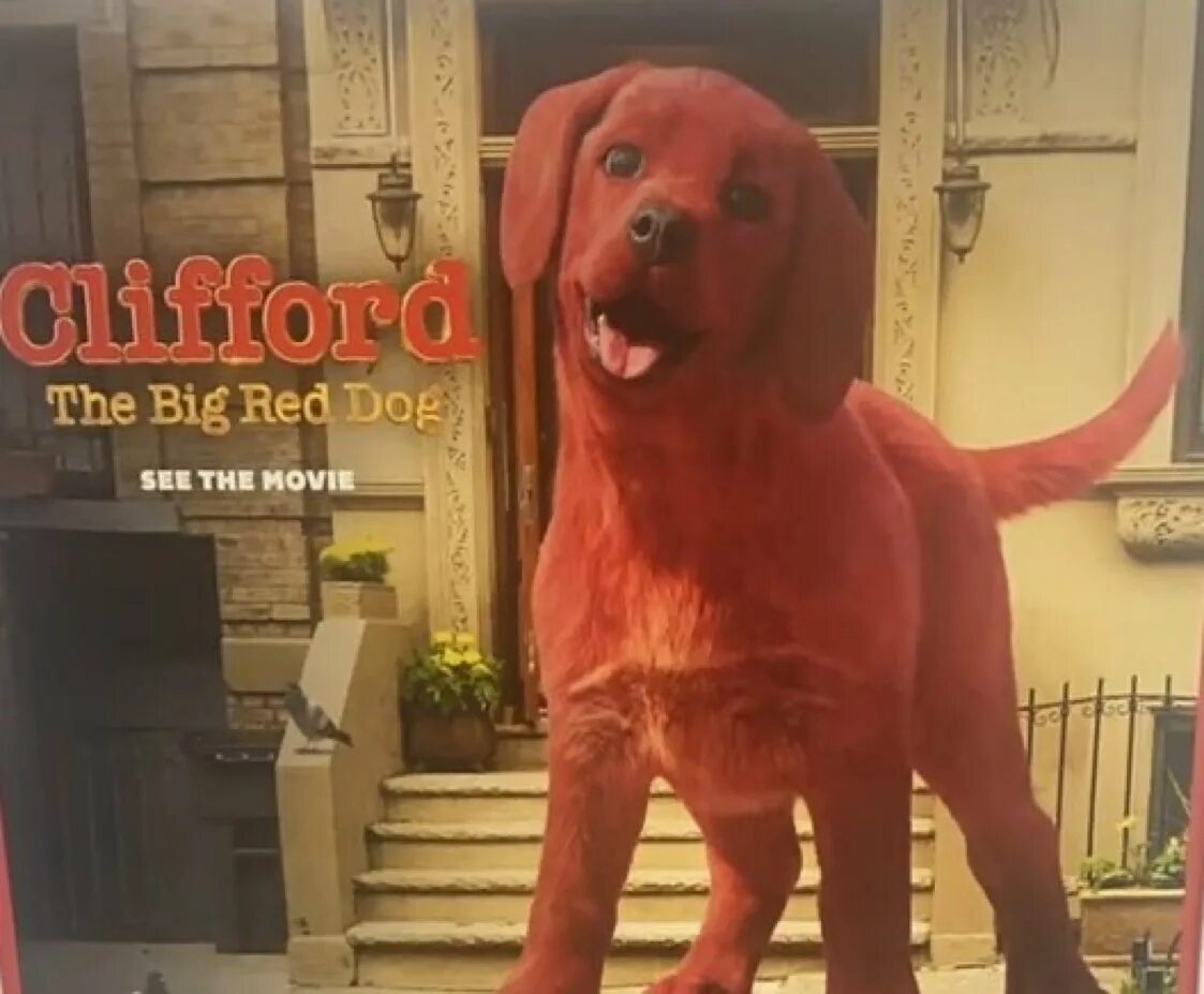 Большой клиффорд 2021. Красный пёс Клиффорд. Большой красный щенок Клиффорд.