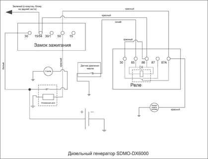 Схема зажигания бензогенератора