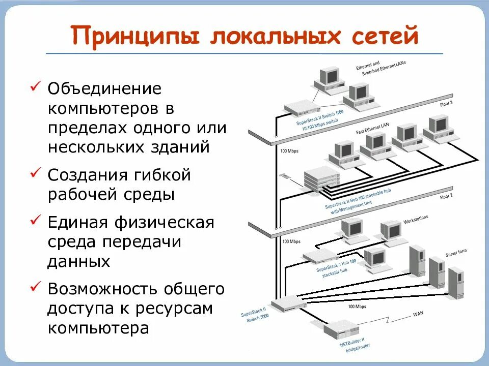 Способы организации локальных сетей. Принципы организации локальных компьютерных сетей. Принцип построения локальной сети. Принцип работы ЛВС. Общие принципы построения локальных вычислительных сетей.