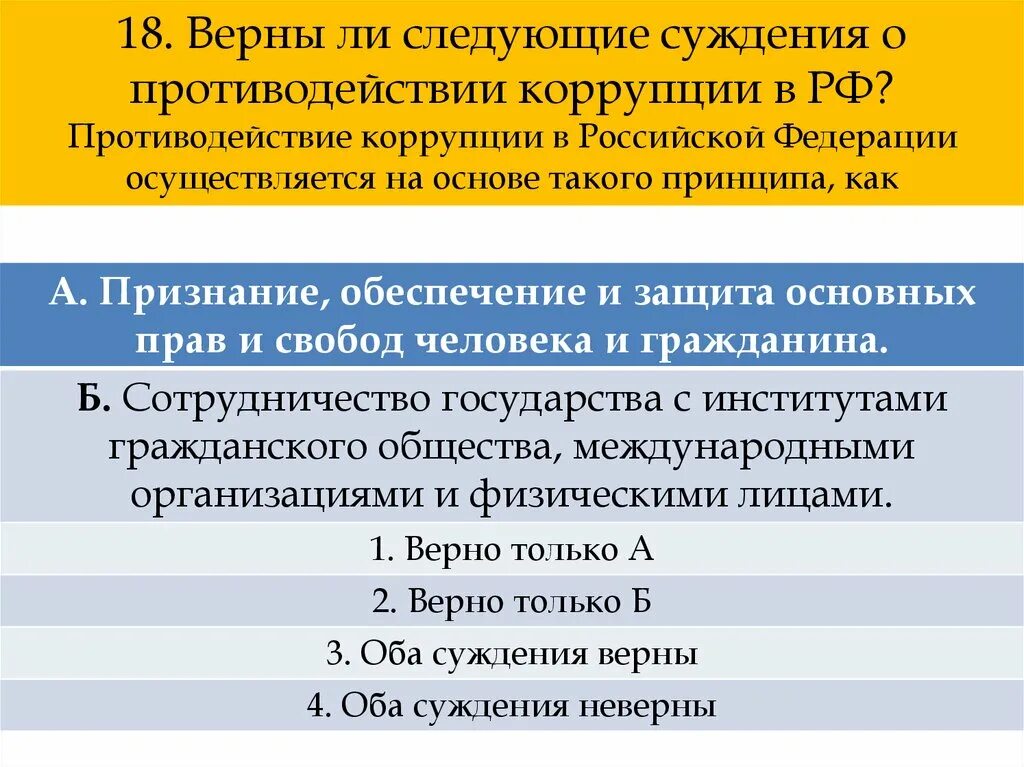 Суждения о коррупции