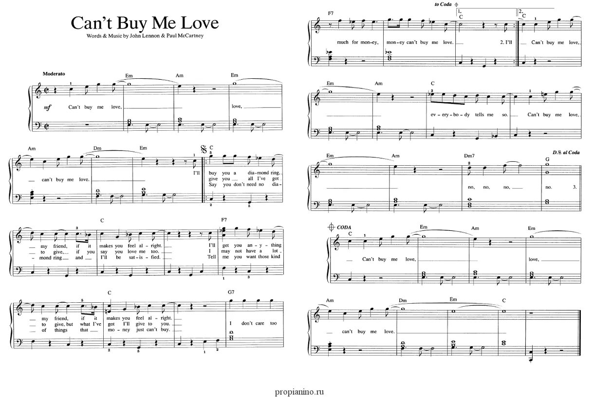 Beatles can't buy me Love Ноты. Can't buy me Love Ноты для фортепиано. Beatles can't buy me Love Ноты для фортепиано. Cant buy me Love Ноты. Май лов ми