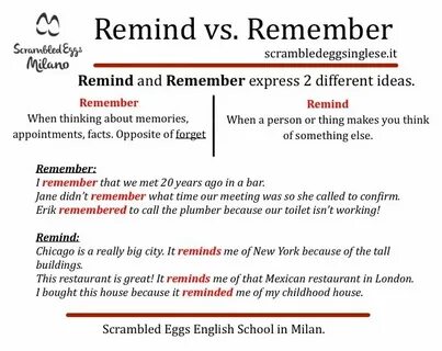 Remember words перевод