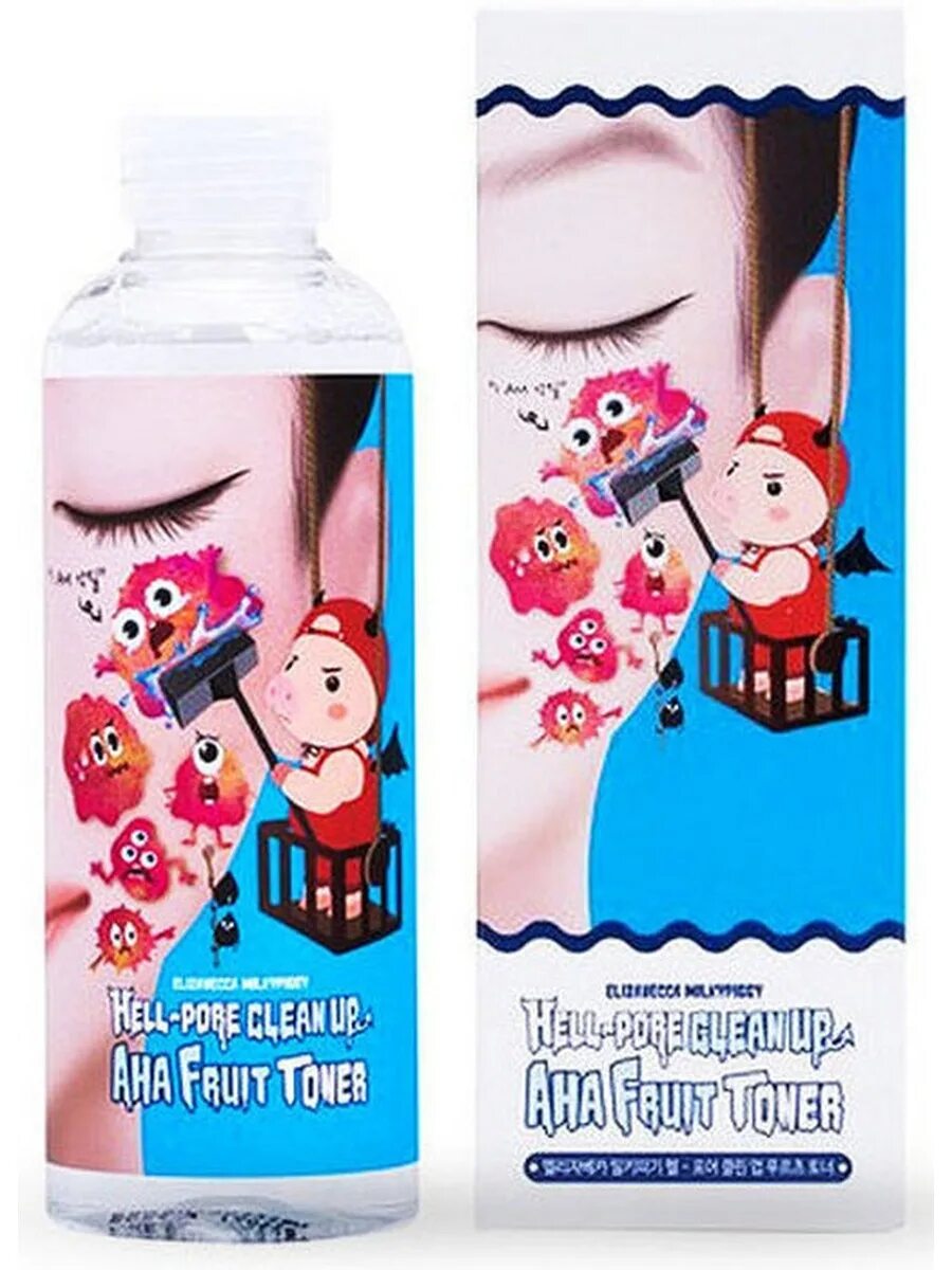 Elizavecca hell pore clean up aha. Тонер-пилинг фруктовые кислоты Hell-Pore clean up Aha Fruit Toner, 200 мл. Пилинг-тонер Elizavecca. Тоник для лица Elizavecca Milky Piggy Hell-Pore clean up Aha Fruit Toner. Elizavecca тонер-пилинг с фруктовыми кислотами, 200 мл..