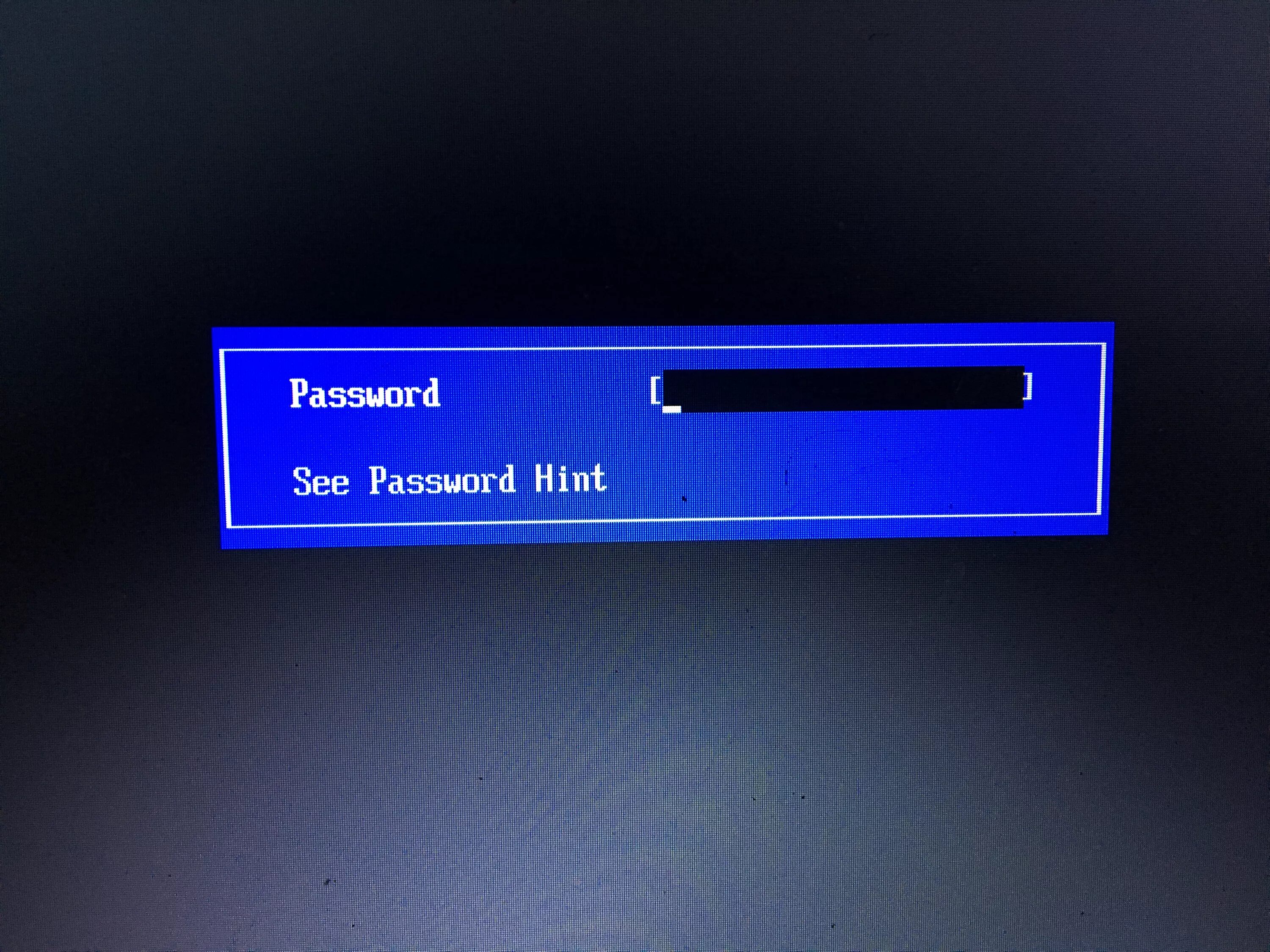 Key hint. Unlock key hint number.