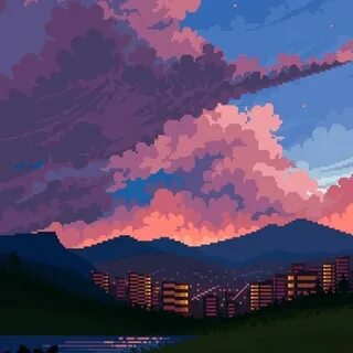 Пиксель пейзаж