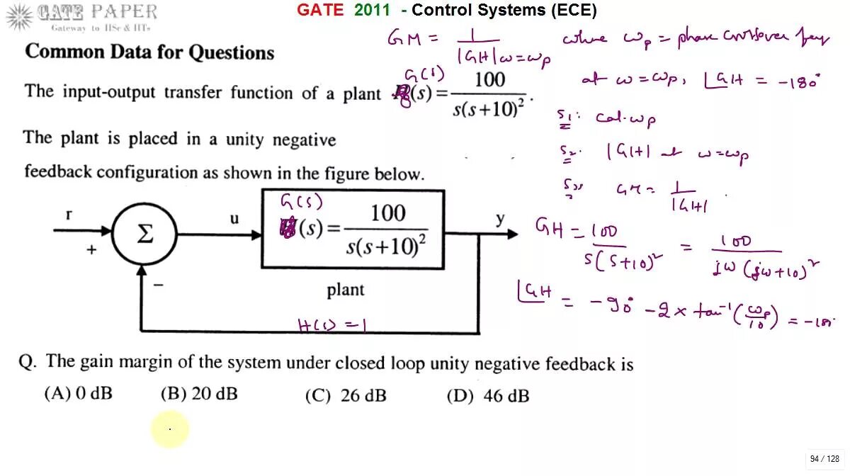 To find c