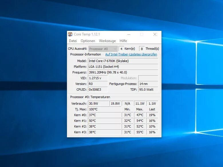 Core Temp. Программа Core Temp. CORETEMP для Windows 10. Программа CPU Temp.