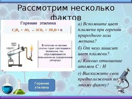 Практическая работа по химии 10 получение этилена