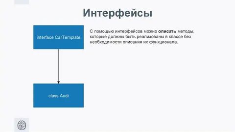 С помощью интерфейса