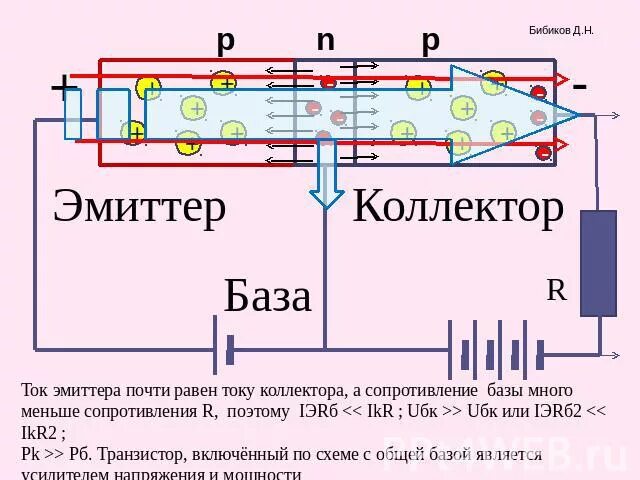 Почему база транзистора