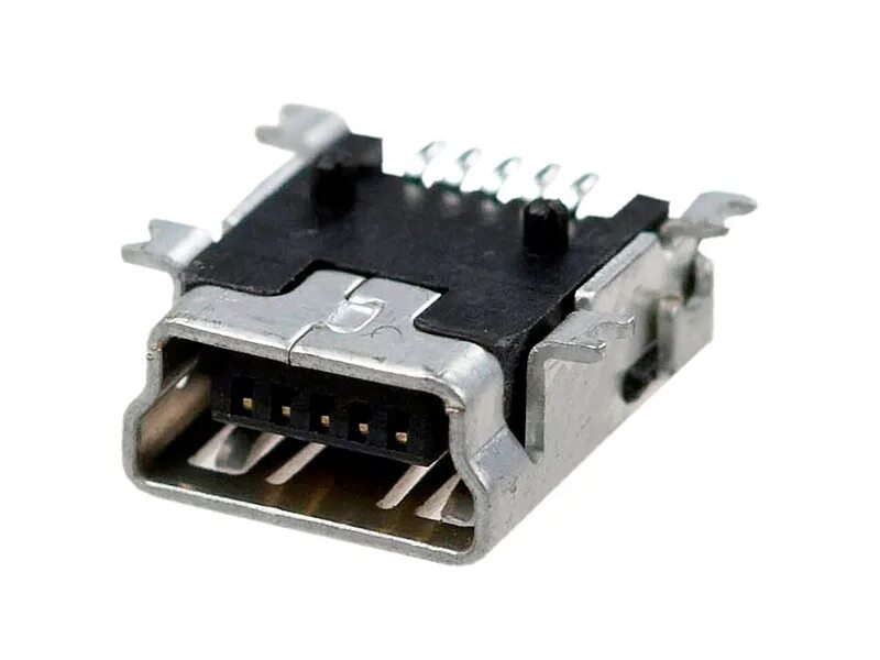 USB/M-1j (ds1104), разъем MINIUSB розетка на плату\CONNFLY. USB/M-1j CONNFLY. Разъём USB j389. Гнездо USB/M-1j. Купить разъем мини