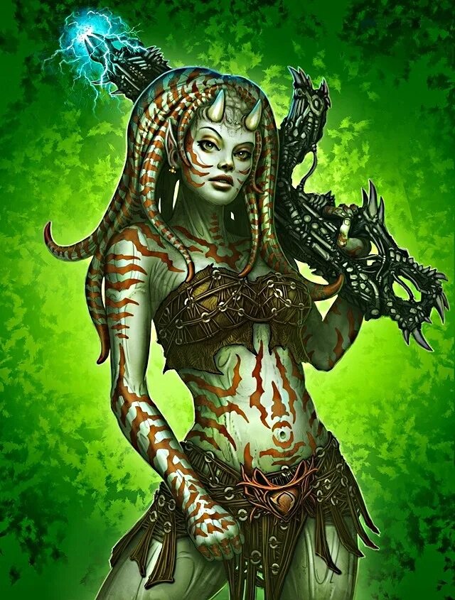 Девушка гуманоид. Kerem beyit художник. фэнтези расы девушки. необычные фэнтези расы. гуманоиды фэнтези.