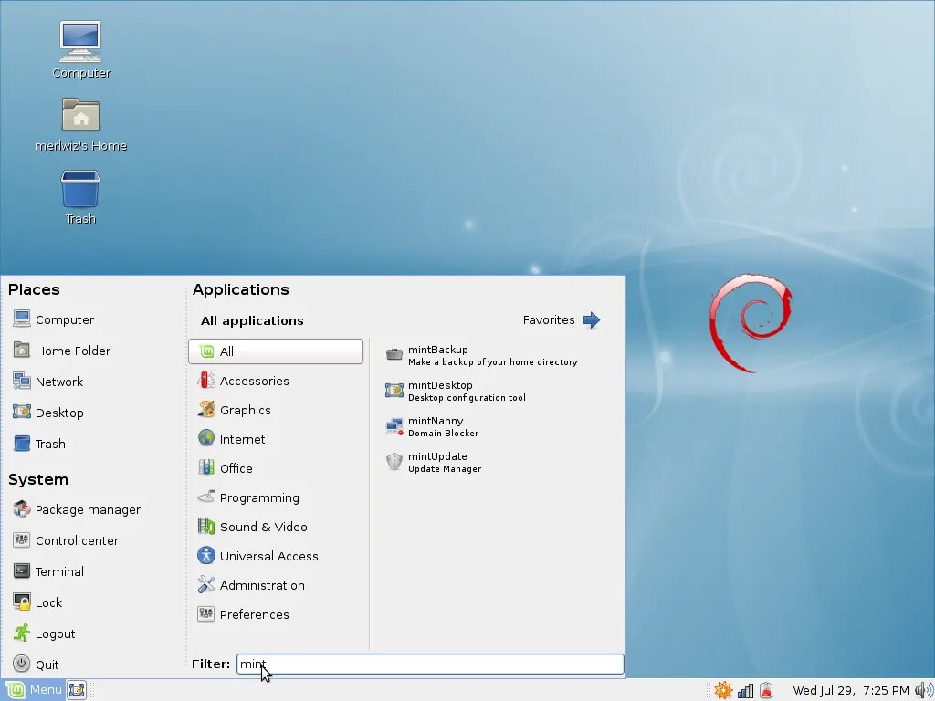Debian найти пакет. Debian найти пакет
