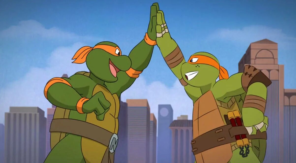 Включи папа черепашки. TMNT 1987 Микеланджело.