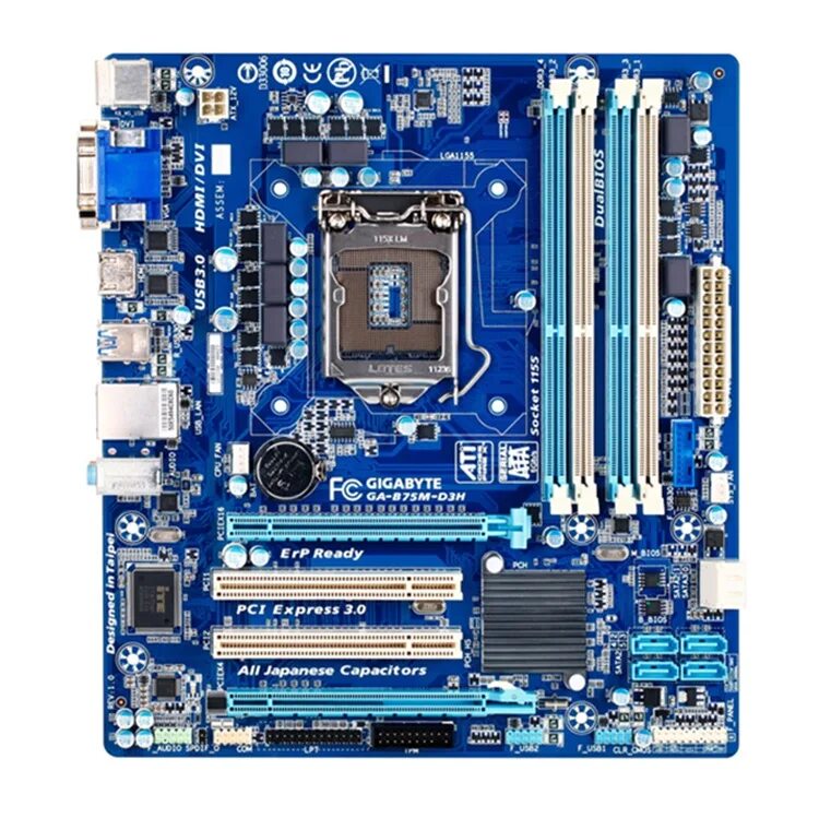 Lga 1155 ddr. Материнская плата gigabyte 1155. плата 1155 сокет гигабайт. сокет лга 1155. ga-b75m-d3h rev. 1.1.