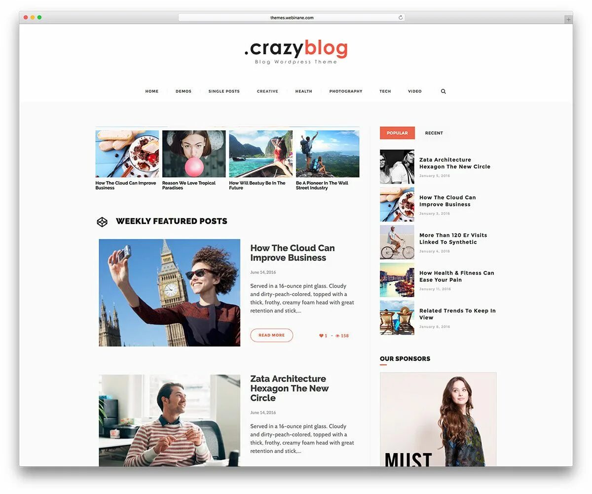 Themes blogs