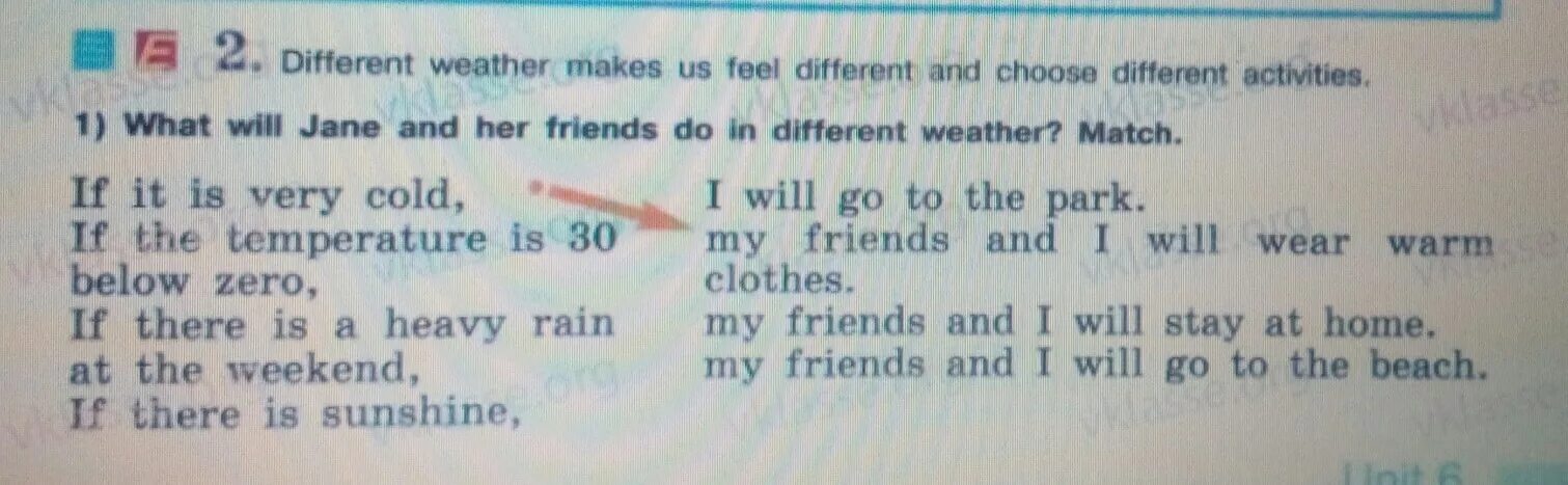 Different weather makes us feel different and choose different activities. 1)What will Jane and her friends do in different weather Match. What will Jane and her friends do in different weather Match решение. What will Jane and her friends do in different weather Match if it is very Cold.