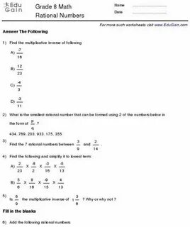 8 grade math