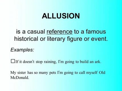 Allusion
