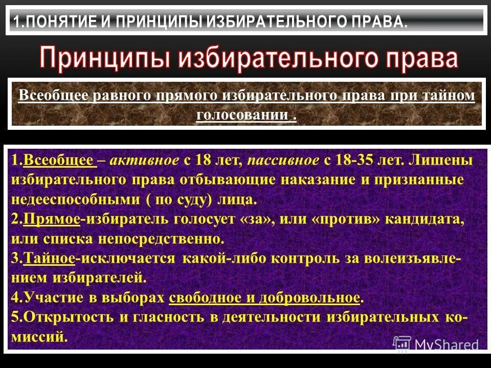 Избирательное право всеобщее равное прямое тайное схема. Принципы избирательного права тайное. Принцип всеобщего избирательного права. Прямые всеобщие выборы при тайном голосовании. Избирательное право всеобщее равное прямое тайное.