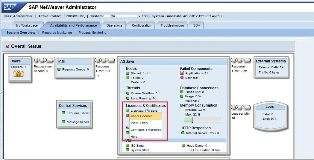 Отключение sap. Sap портал. регистрация в sap netweaver. sap 3. sap license administration.