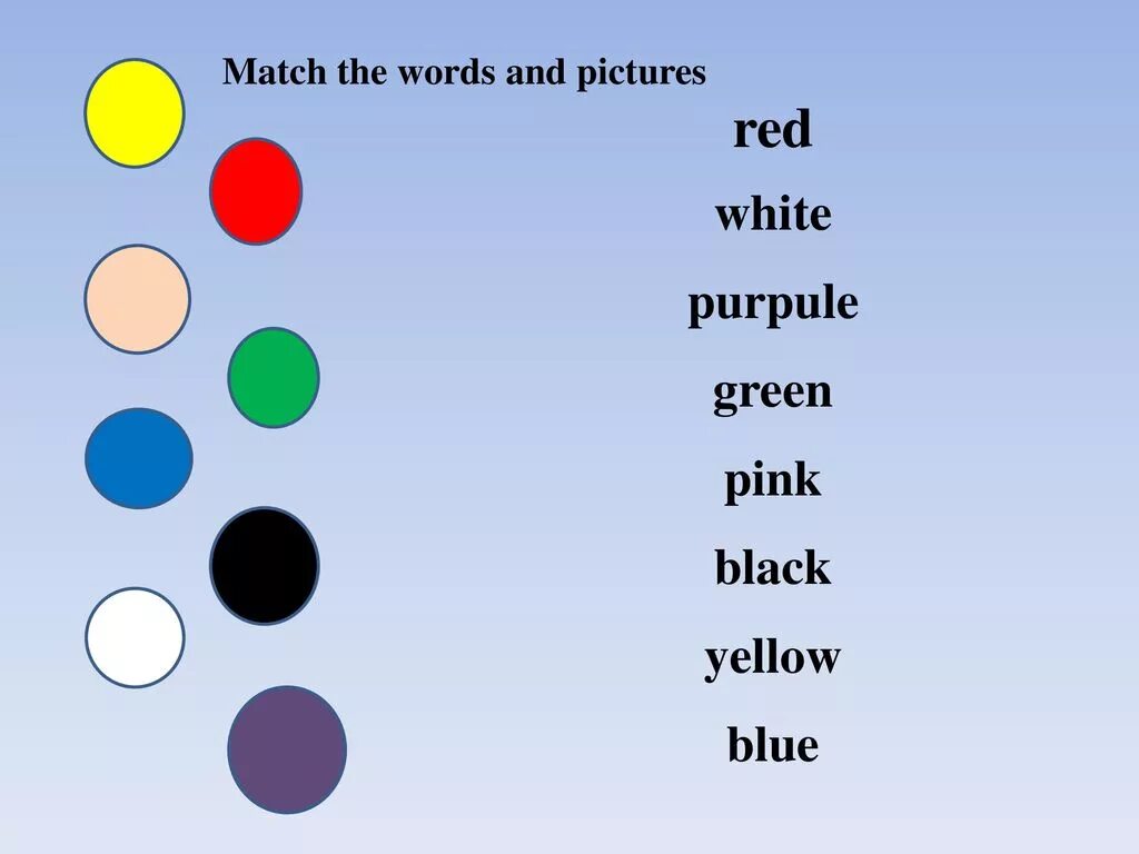 Match the words fun. Тема цвета на английском. Изучение цветов в английском языке. Цвета на английском для детей. Английский язык тема цвета.