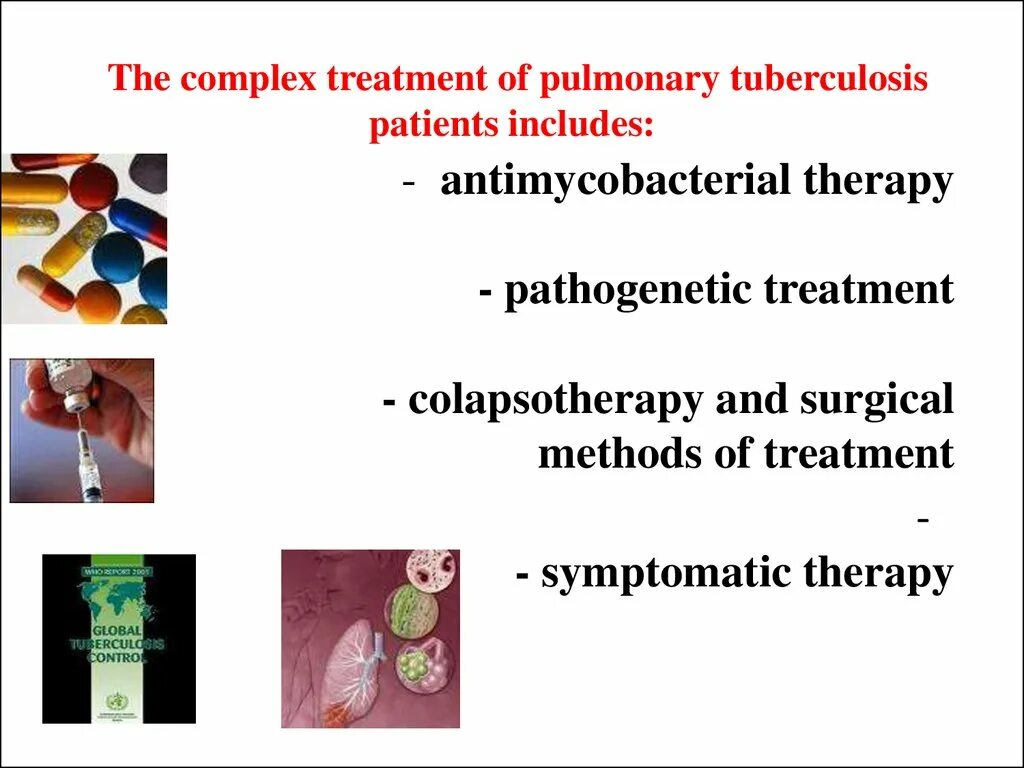 Complex treatment. Tuberculosis treatment. prevention of tuberculosis. treatment tb. treat of tuberculosis.