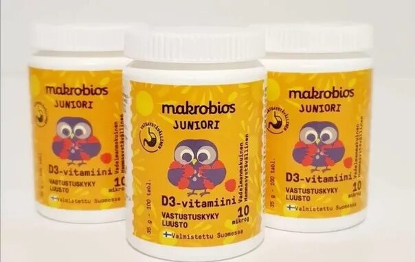 Финские витамины macrobios d3. Финские витамины d3 100 мкг macrobios. Макробиос Джуниор витамин д3. Витамин д3 Makrobios d3 50 MKG 150 шт.