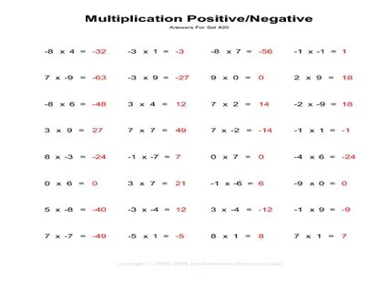 Positive numbers