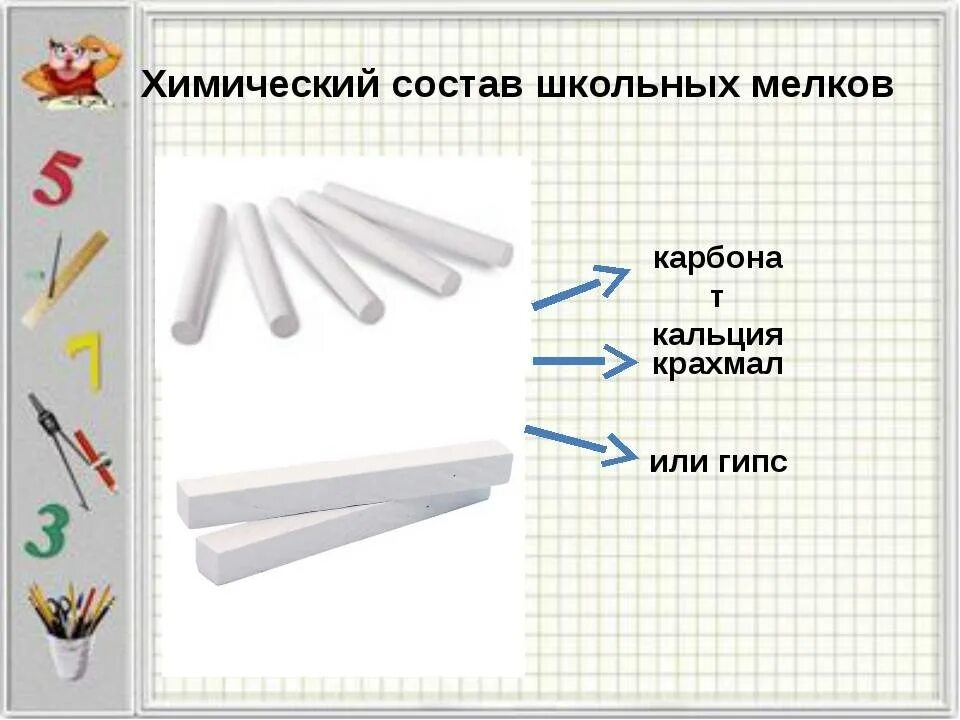 Формула цветного мелка. Из чего состоит мел школьный. Школьный мел состав химический. BP xtuj ltkf.n irjkmysq vtkk. Состав мела.