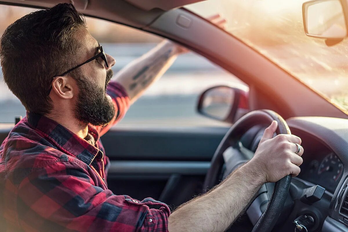 When he was driving